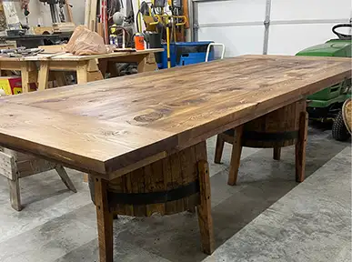 finished table