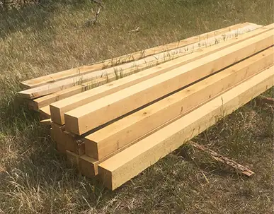 Timber frame posts beams