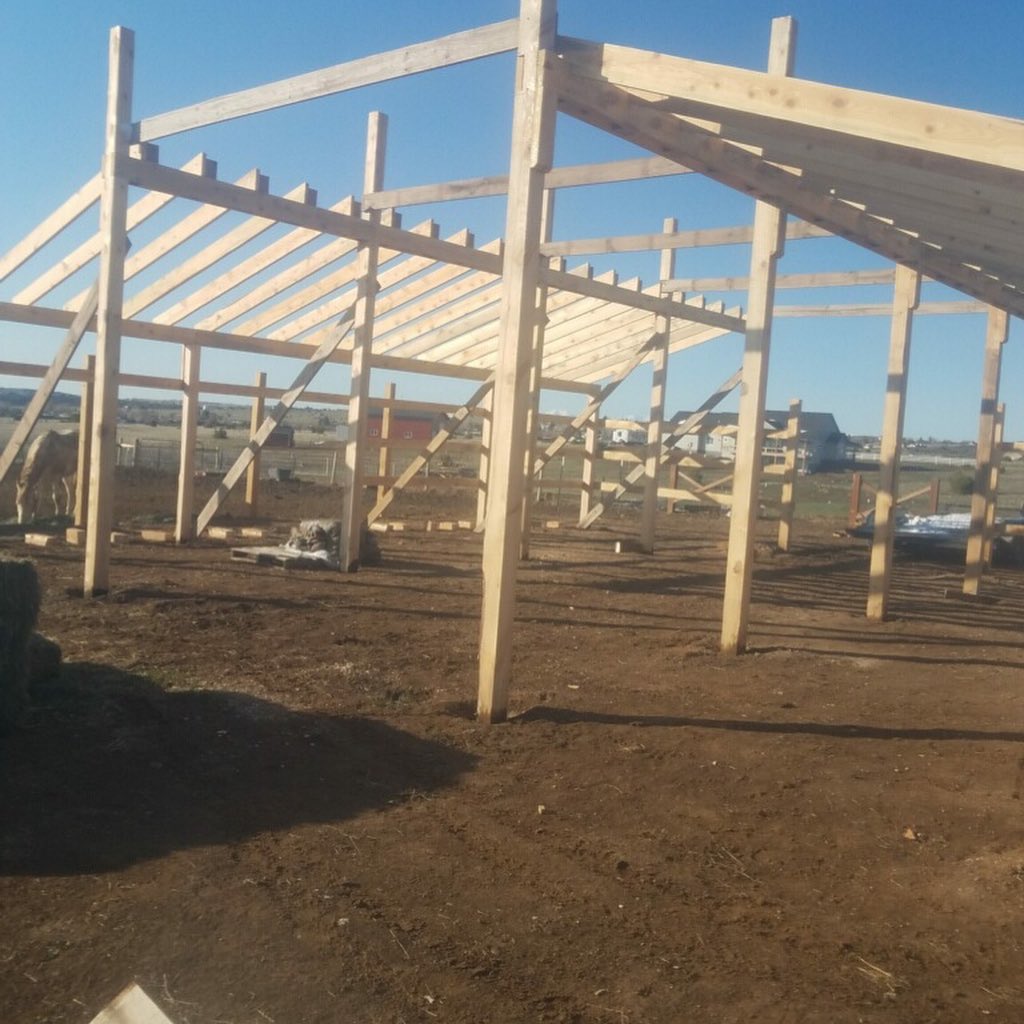 Rough sawn lumber building packages